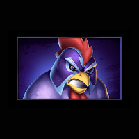 Rooster Fury Blue Chiken Symbol