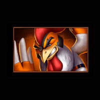 Rooster Fury Orange Chiken Symbol