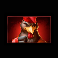 Rooster Fury Red Chiken Symbol