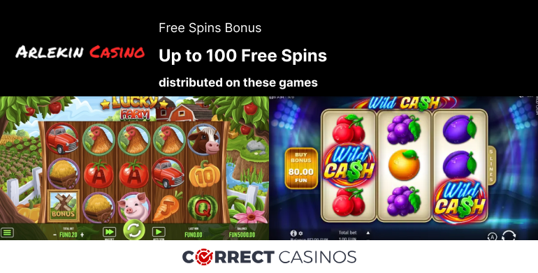 Arlekin Casino Free Spins Bonus