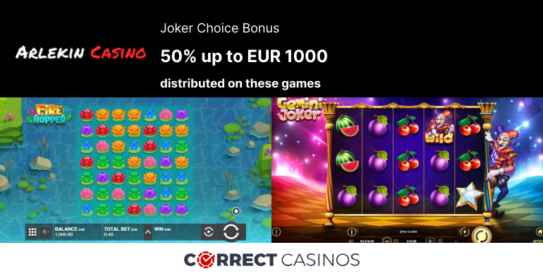 Arlekin Casino Joker Choice Bonus