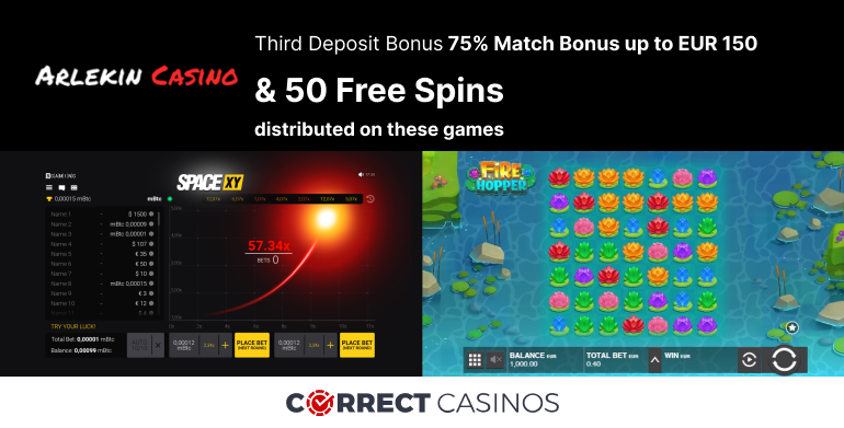 Arlekin Casinoo Third Deposit Bonus Review