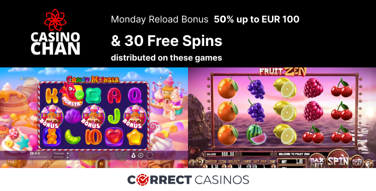 Casinochan Casino Monday Reload Bonus