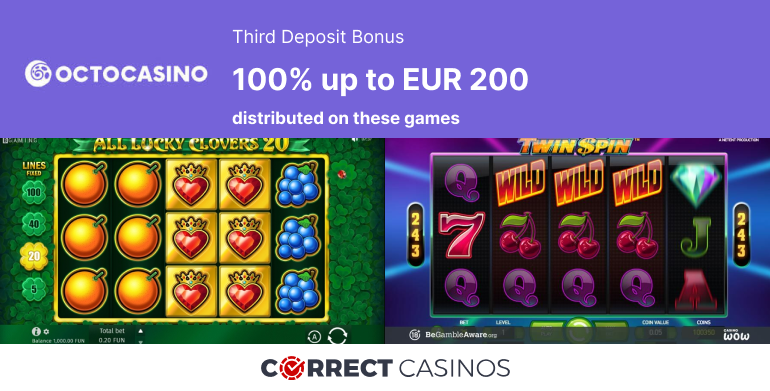 Octo Casino Third Deposit Bonus Review