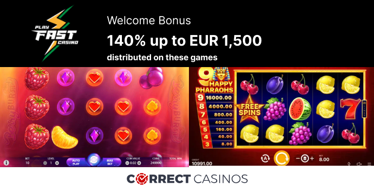 Play Fast Casino Welcome Bonus Review