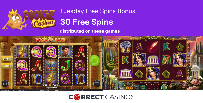 Cookie Casino Tuesday Free Spins Bonus Review
