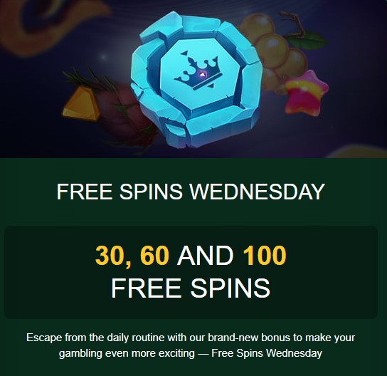 Free Spins Wednesday Bonus
