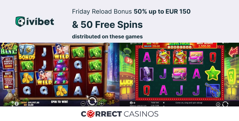 Ivibet Casino Friday Reload Bonus ReviewCasino Second Deposit Bonus