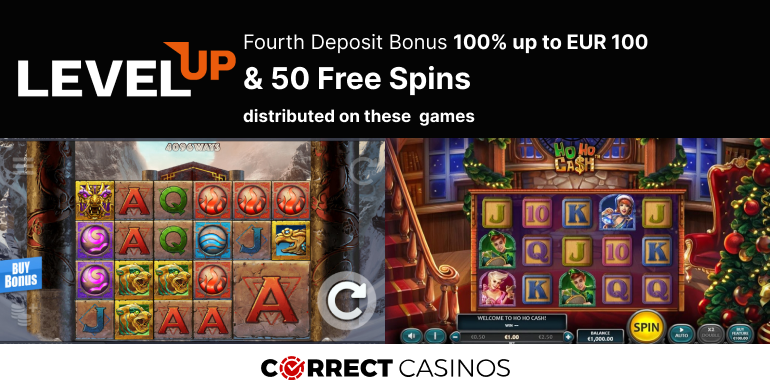LevelUp Casino Fourth Deposit Bonus Review