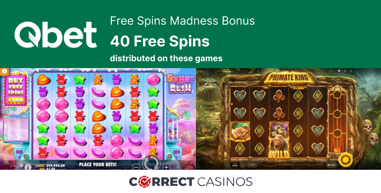 Qbet Free Spins Madness Bonus