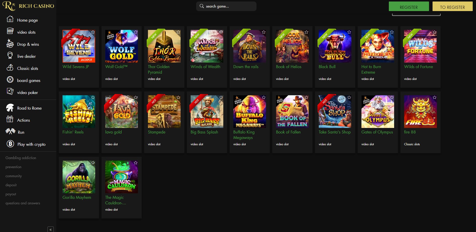 Rich Casino Review - Safe or Scam?