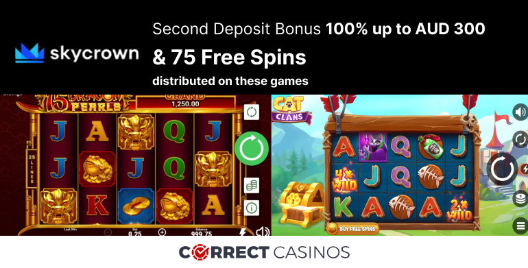Sky Crown Casino Second Deposit Bonus