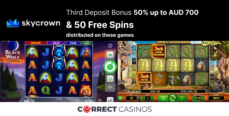 Sky Crown Casino Third Deposit Bonus