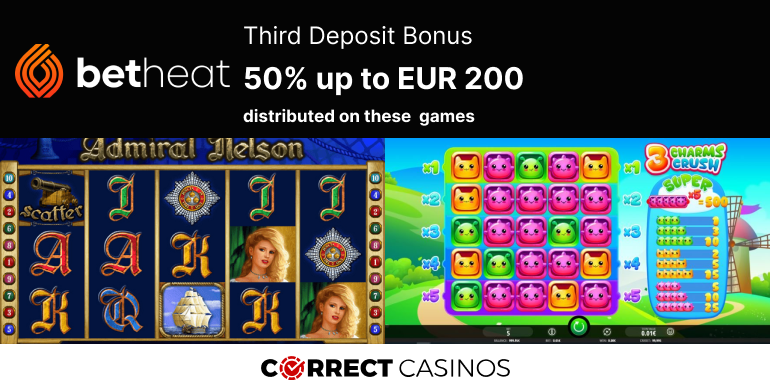 BetHeat Third Deposit Bonus