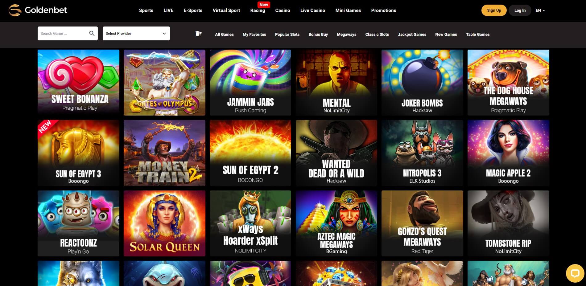 GoldenBet Casino Games