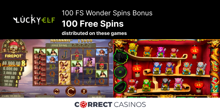 Lucky Elf Casino 100 FS Wonder Spins Bonus Review