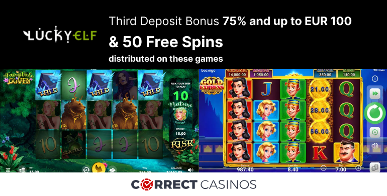 Lucky Elf Casino Third Deposit Bonus Review