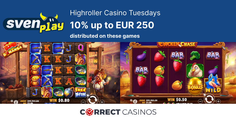 Svenplay Highroller Casino Tuesdays Review