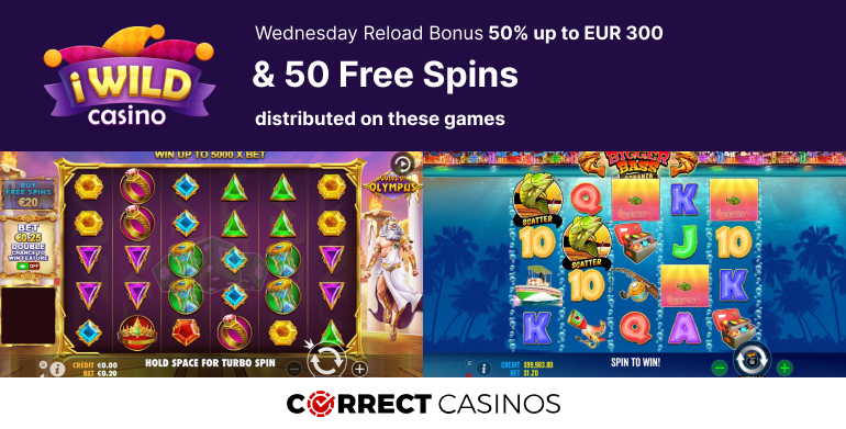 iWildCasino Wednesday Reload Bonus