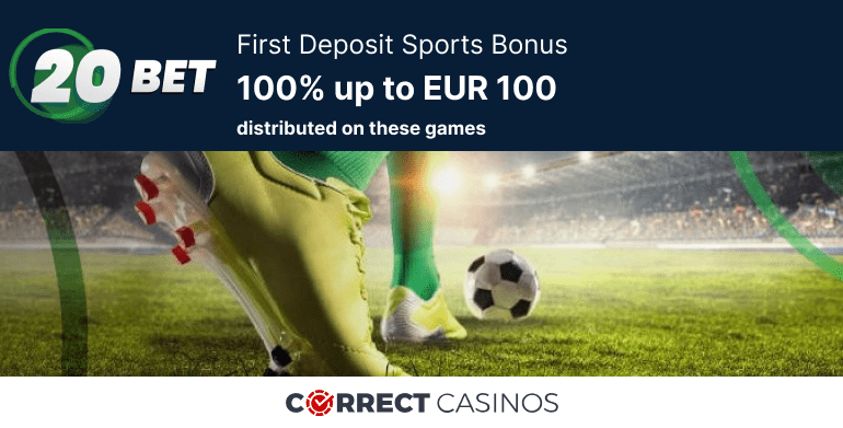 20Bet First Deposit Sports Bonus Review