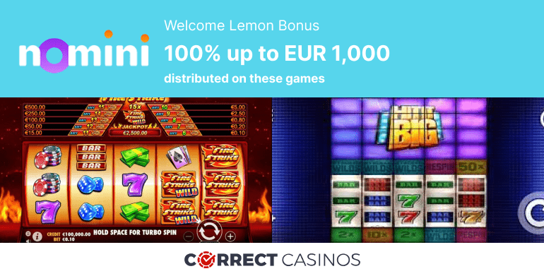 Nomini Casino Welcome Lemon Bonus Review (1)