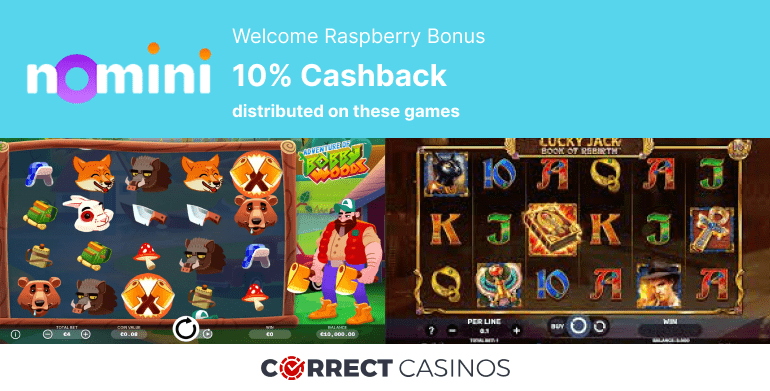 Nomini Casino Welcome Raspberry Bonus Review
