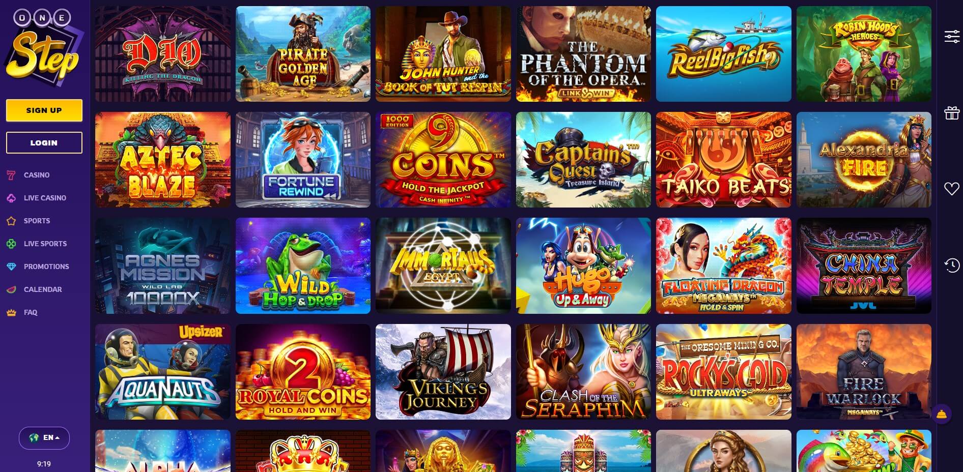 OneStep Casino Games