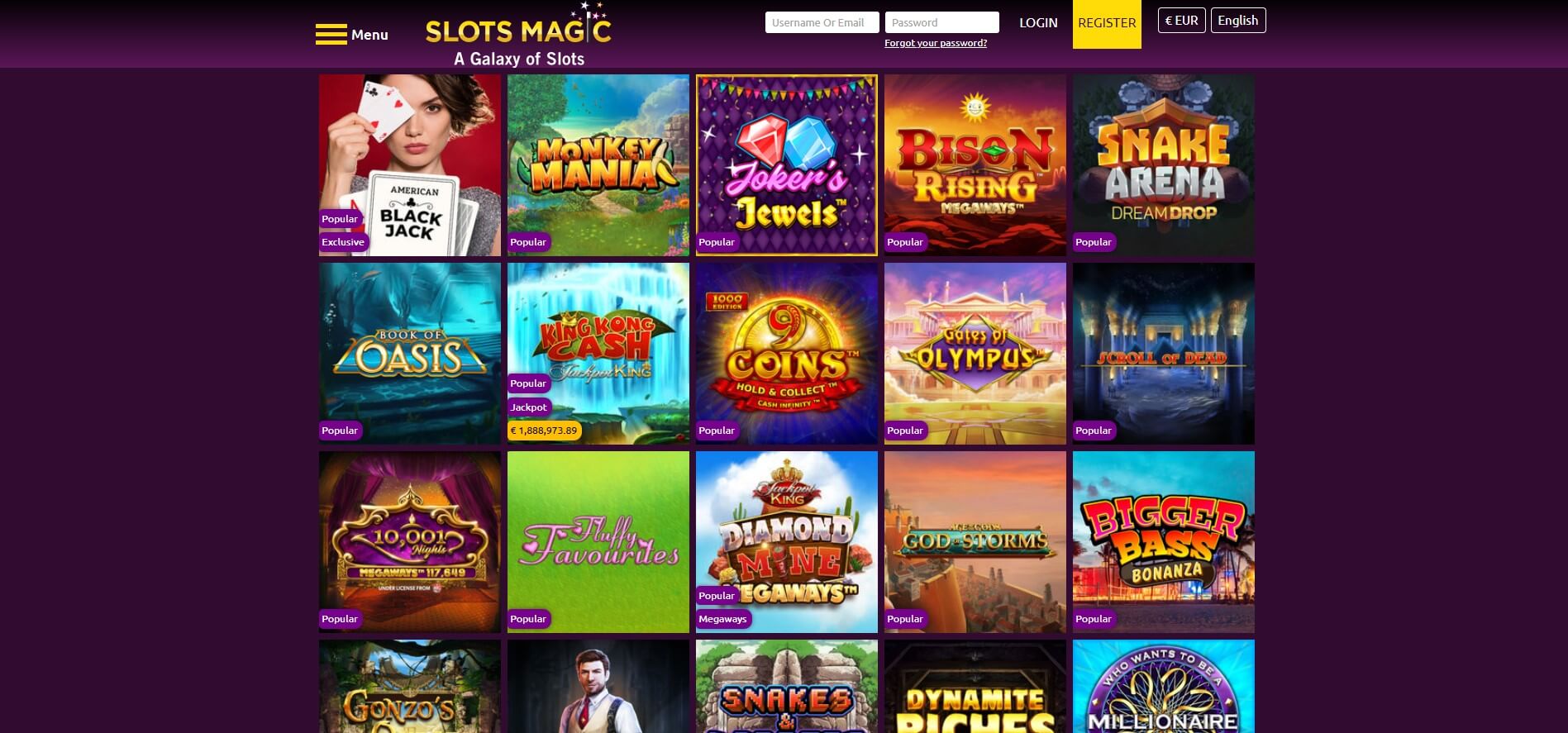 SlotsMagic Casino Games