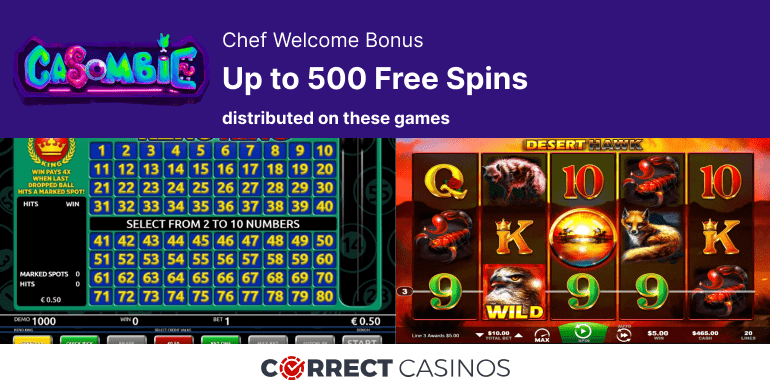 Casombie Chef Welcome Bonus