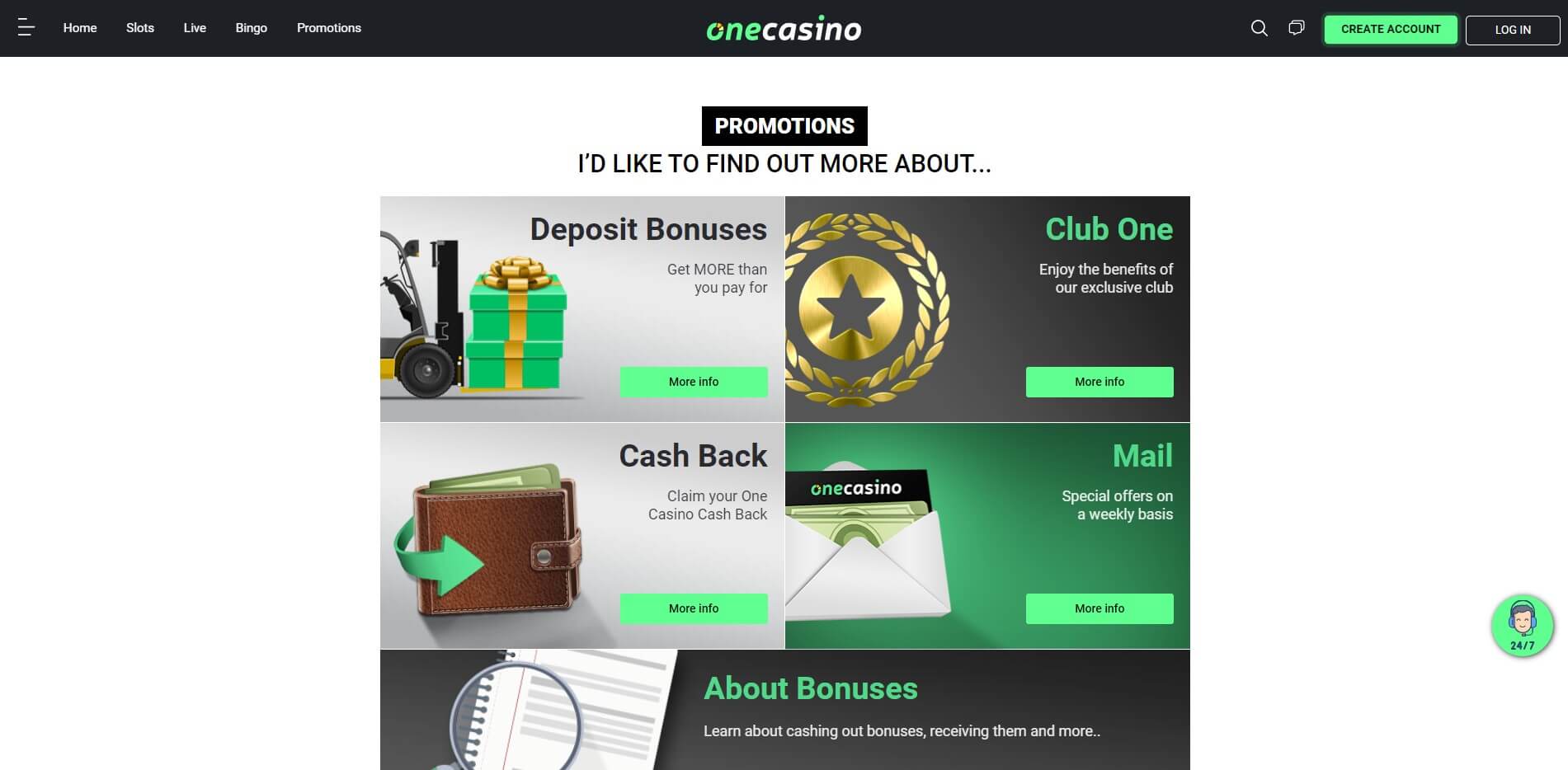 One Casino Promotions