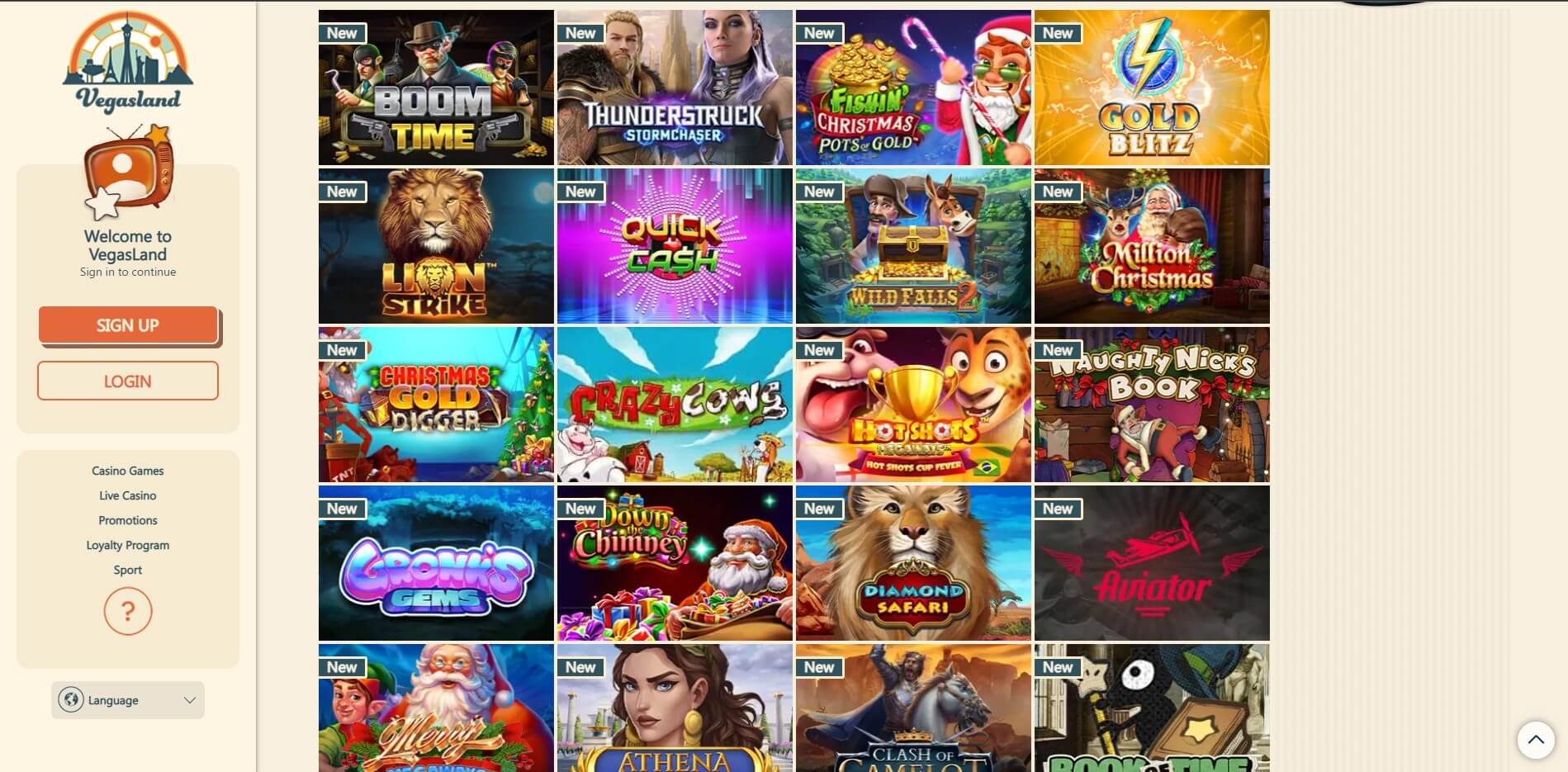 VegasLand Casino Games