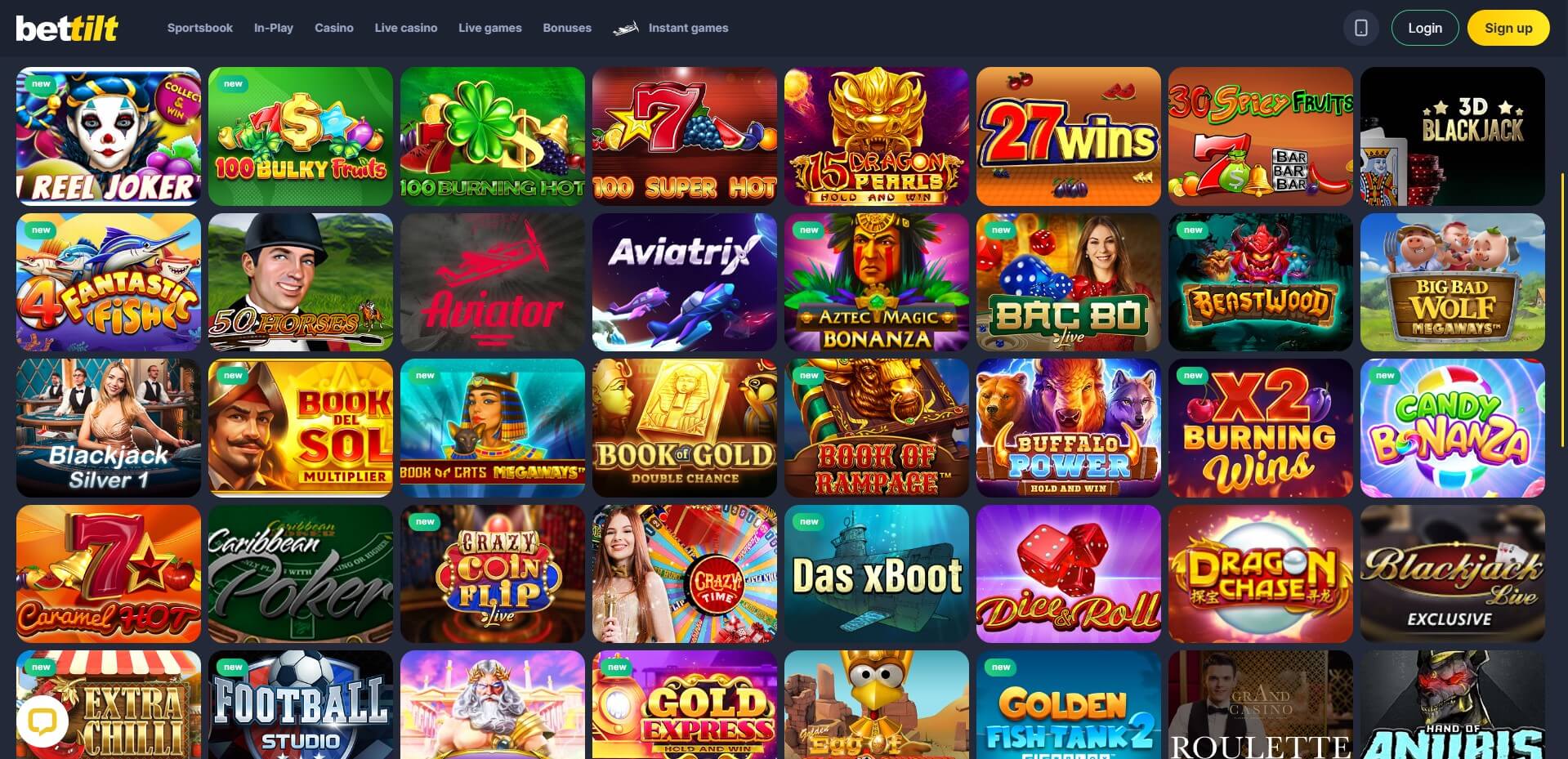 Bettilt Casino Games