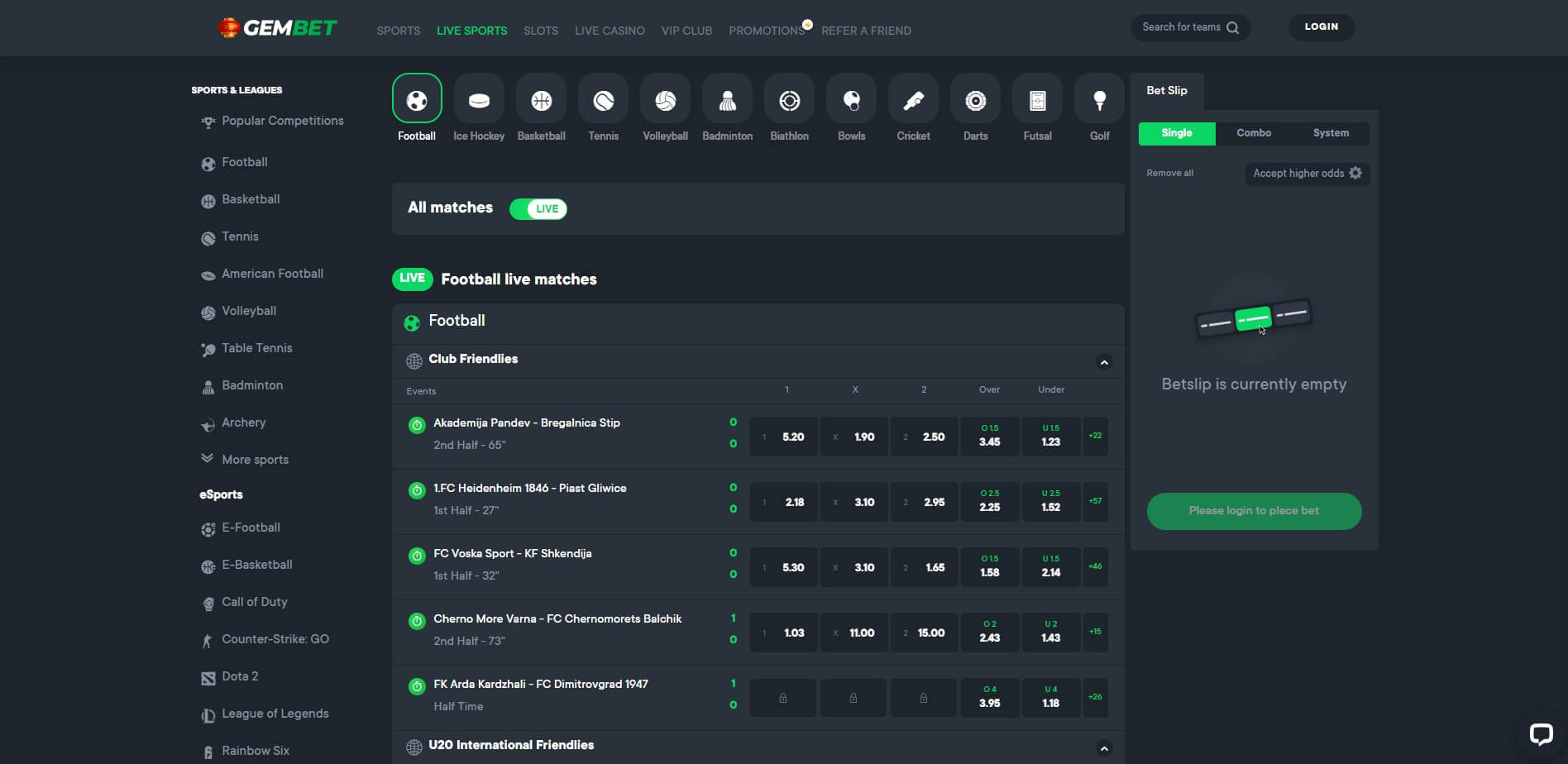 Gem.bet Casino Live Sports Betting