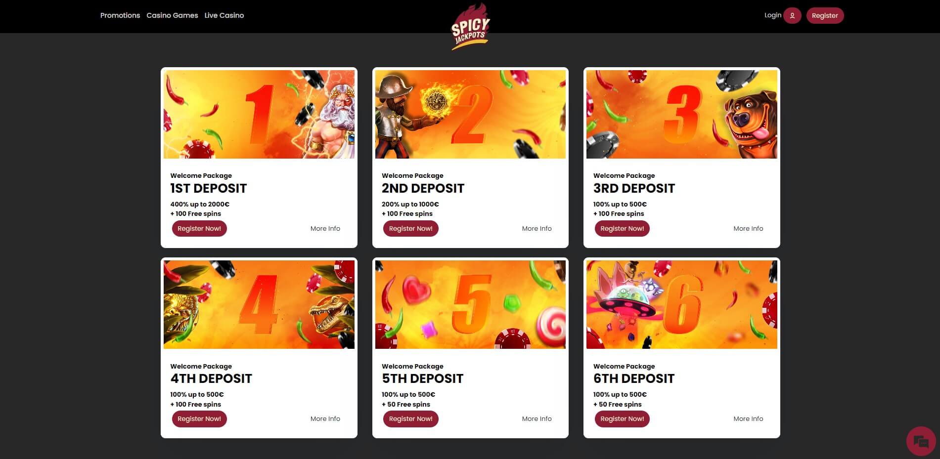 Spicy Jackpots Casino Promotions