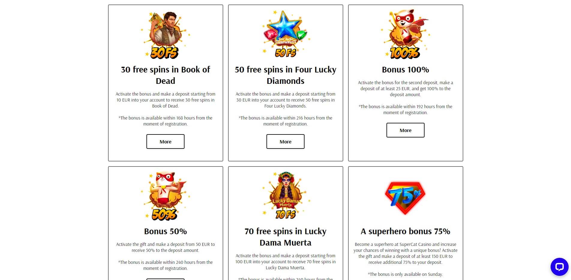 Super Cat Casino Promotions