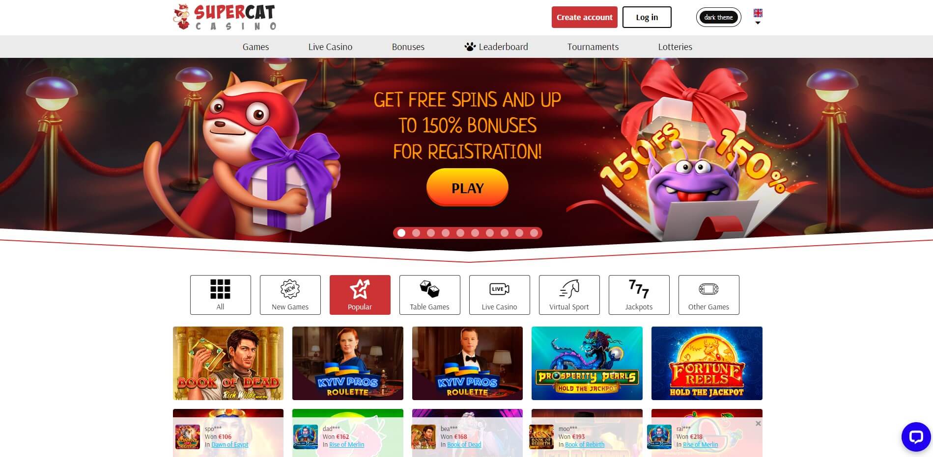 Super Cat Casino Review