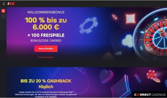 1Red Casino Boni
