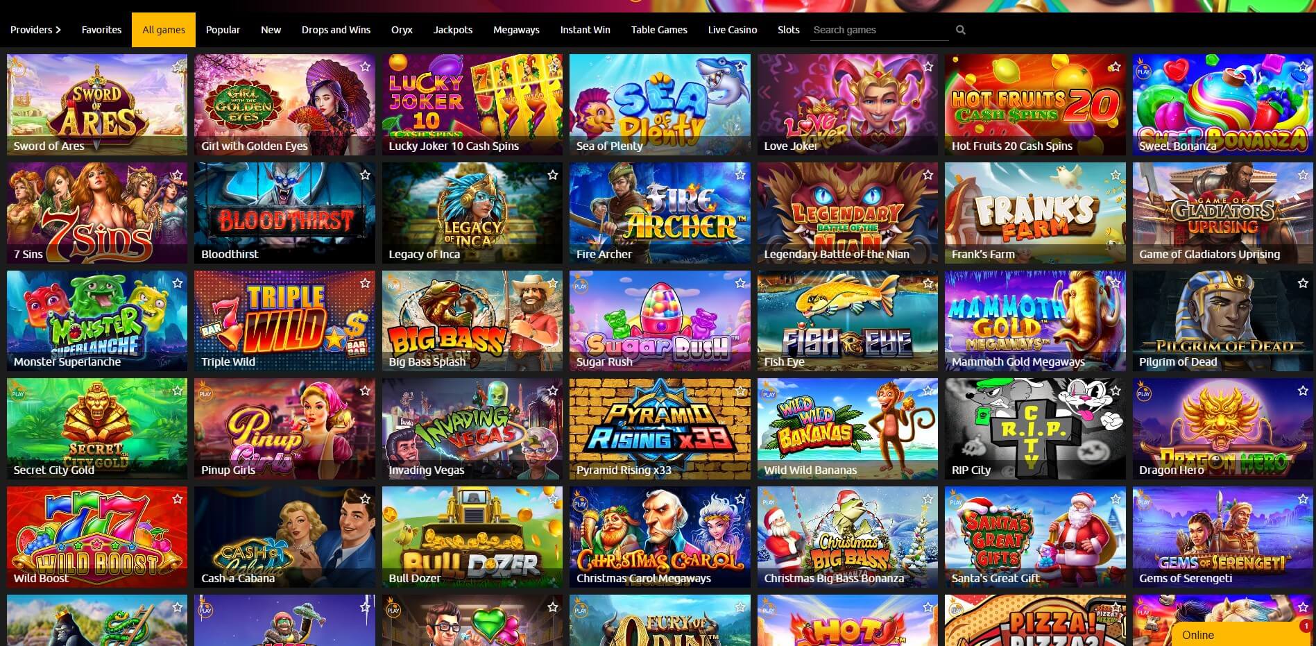 LoonieBet Casino Games