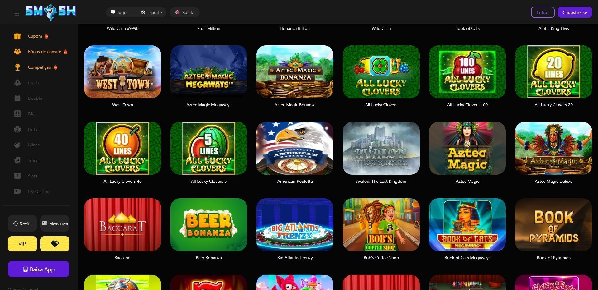 Smashup Casino Games
