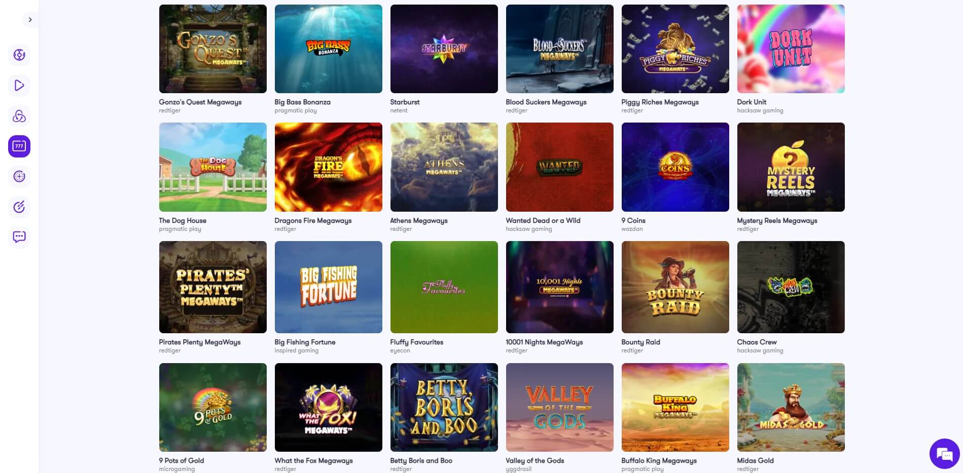 Space Casino Games