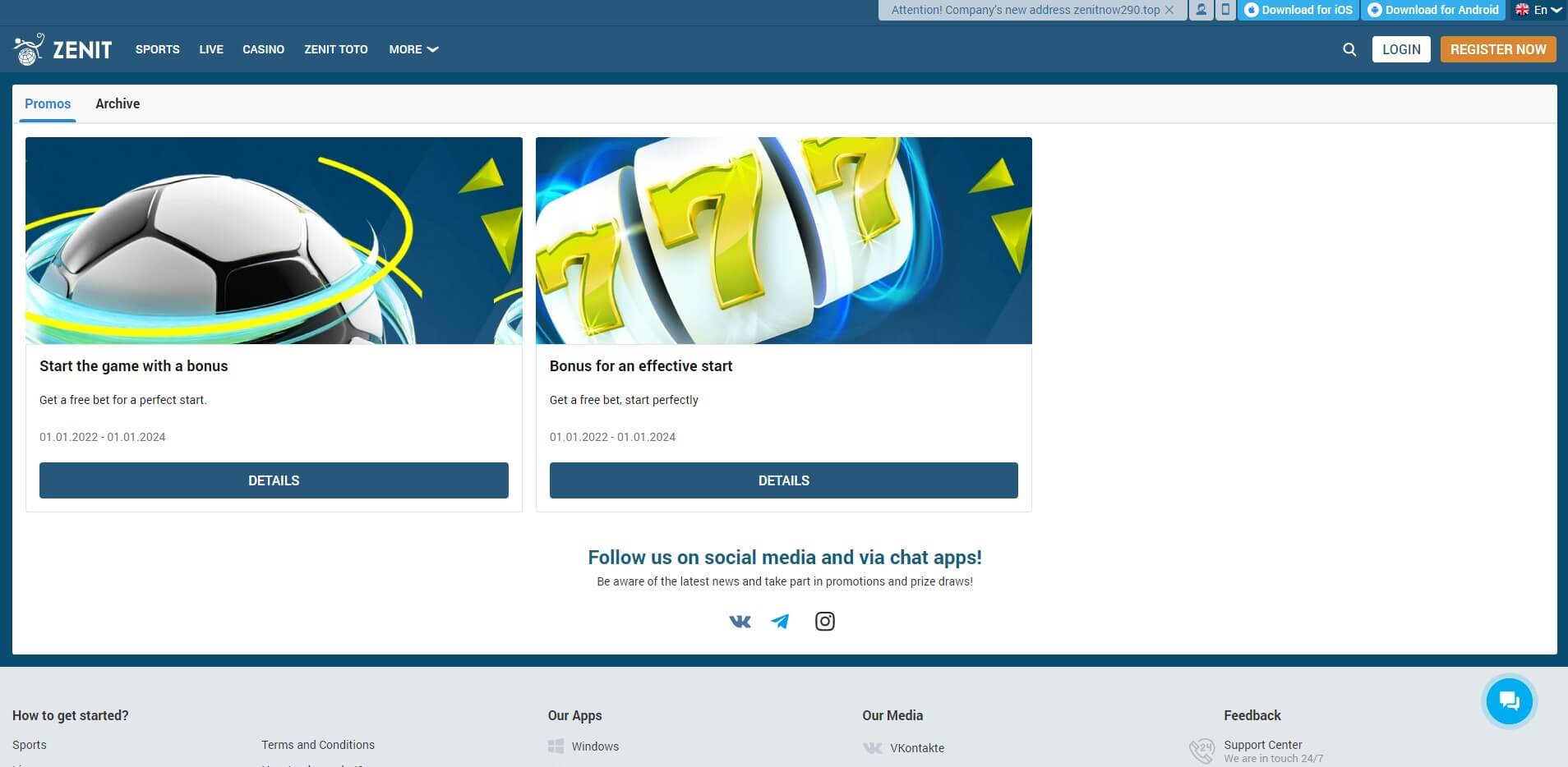 ZenitBet Casino Promotions