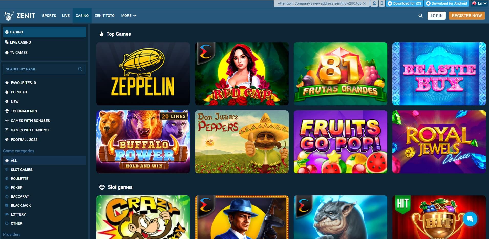 ZenitBet Casino Review