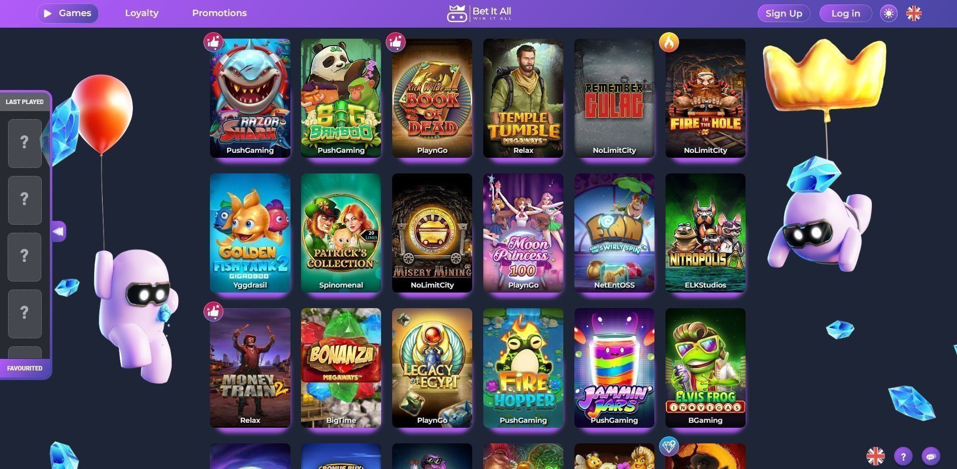 BetItAll Casino Games