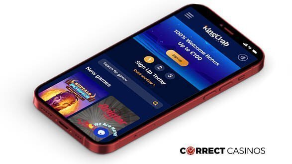 KingCrab Casino Mobile Version