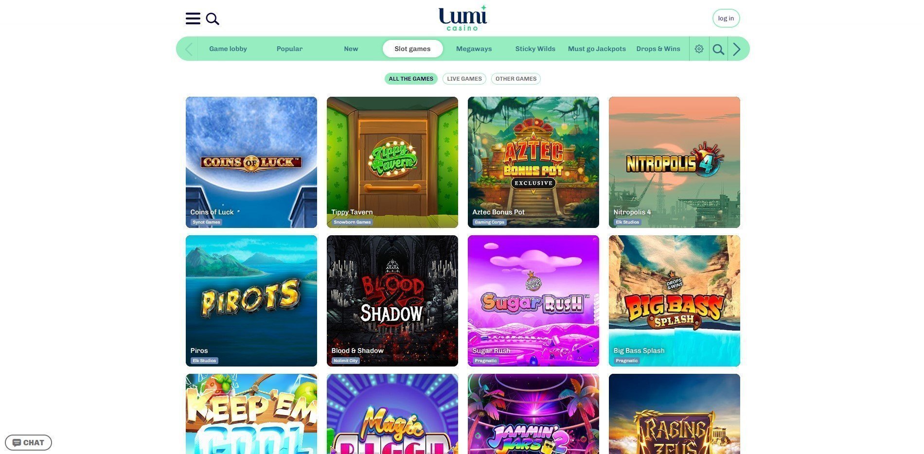 Lumi Casino Games