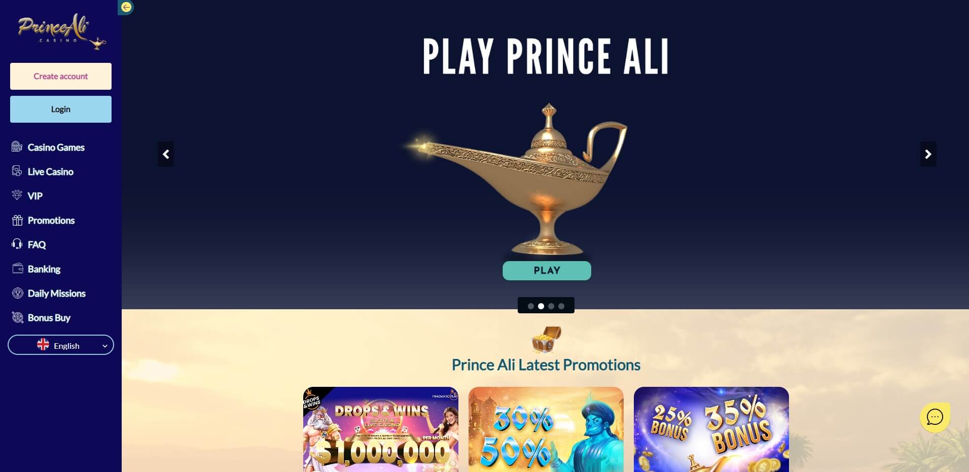 Prince Ali Casino Review