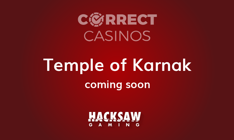 Temple of Karnak Slot Coming Up