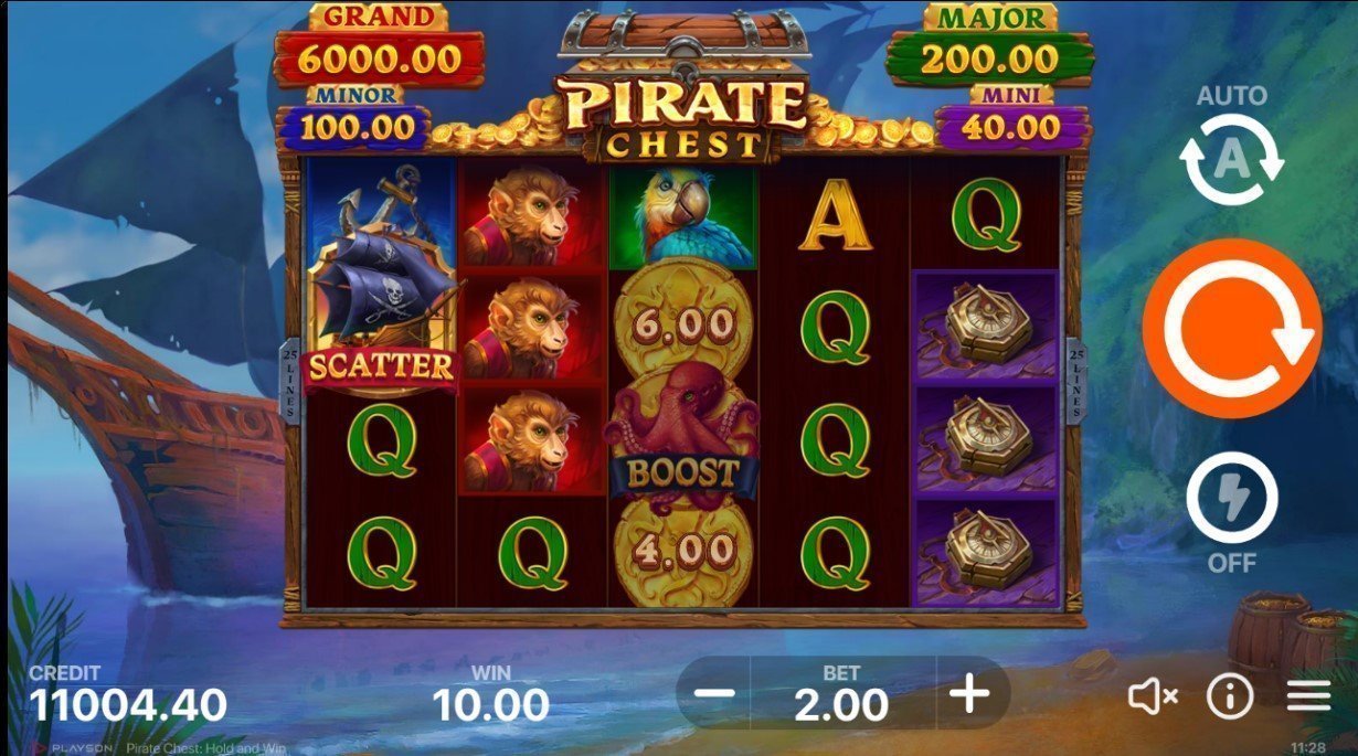 Pirate Chest: Hold & Win