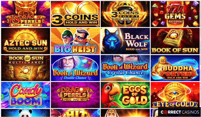 PlayAmo Casino Επιλογή παιχνιδιού