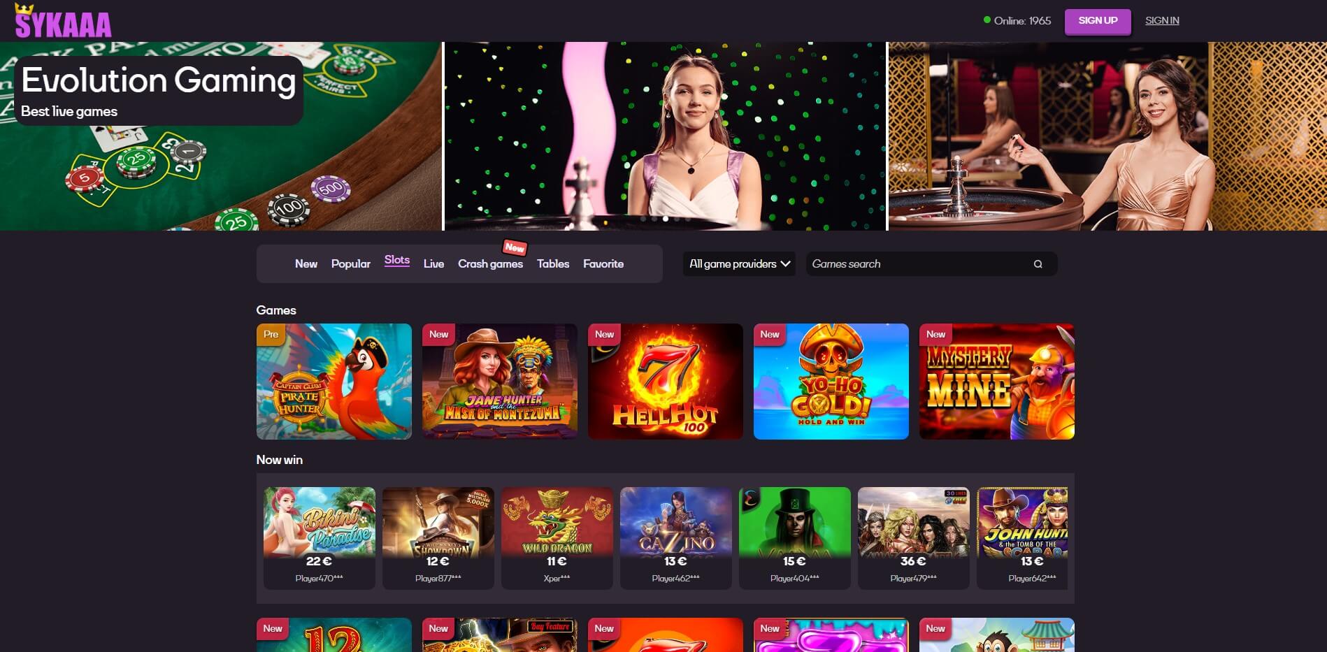 SYKAAA Casino Review - Safe or Scam?